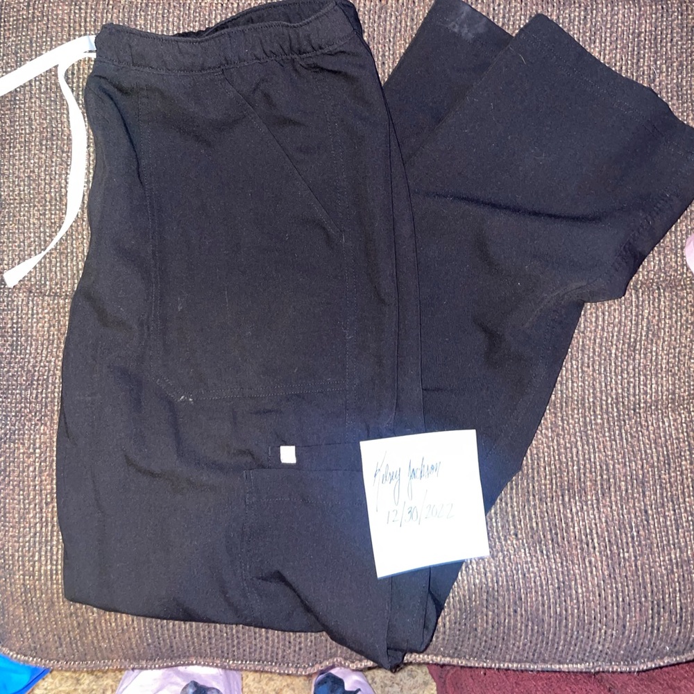 Mens Figs Black pants size XL